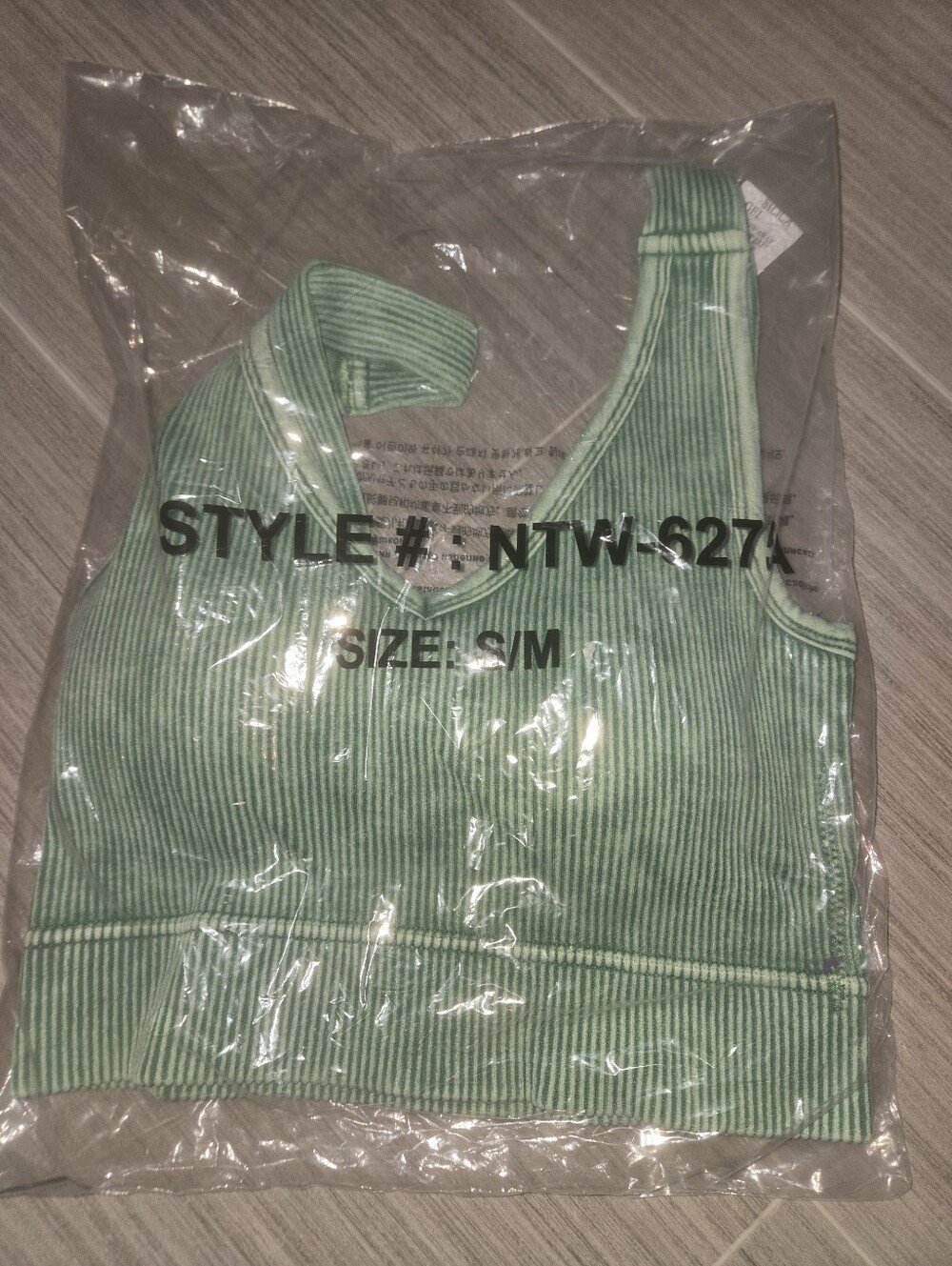New Zenana Brami Green Ribbed Tank Top - Brand Unspecified